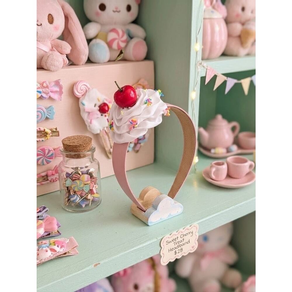 New cherry whip cream Halloween costume headpiece